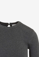 Long-Sleeved Ribbed T-shirt
