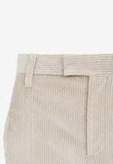 Wide-Leg Corduroy Pants