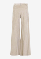 Wide-Leg Corduroy Pants