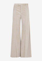 Wide-Leg Corduroy Pants