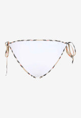 Starla Check-Trimmed Bikini Bottom
