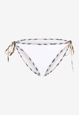 Starla Check-Trimmed Bikini Bottom
