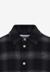 Brushed Wool Flannel Check Jacket