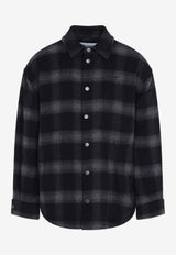 Brushed Wool Flannel Check Jacket