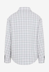 Brushed Wool Check Overshirt