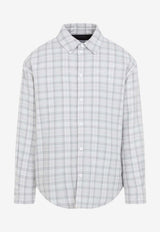 Brushed Wool Check Overshirt