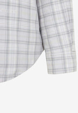 Brushed Wool Check Overshirt