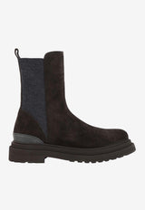 Suede Leather Chelsea Boots