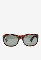 Saint Laurent Romy Square Sunglasses Green 832547Y9956_2301