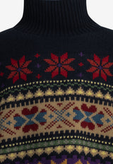 Polo Ralph Lauren Wool High-Neck Sweater Blue 211B17773001NAVY MULTI_62d0a610-e3a0-4e0e-8eda-81605ab6ad7a