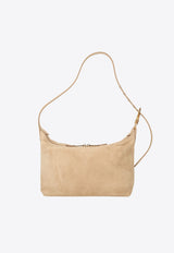 Miu Miu Spirit Suede Shoulder Bag Beige 5BC217VOOO2CSS_F0379