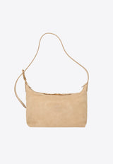 Miu Miu Spirit Suede Shoulder Bag Beige 5BC217VOOO2CSS_F0379