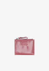 Miu Miu Small Leather Zip Wallet Brown 5ML0502A44_F0405