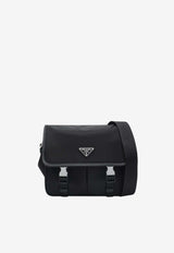 Prada Triangle Logo Re-Nylon and Saffiano Messenger Bag Black 2VD769XLO2DMH/T_PRADA-F0002