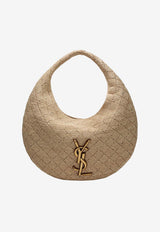Saint Laurent Icare Raffia Hobo Bag Natural 868740GAAGT/S_YSL-2791