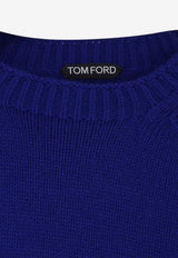 Tom Ford Cashmere-Blend Sweater Royal Blue KCL092YMW167UBV_Royalblue_70013839