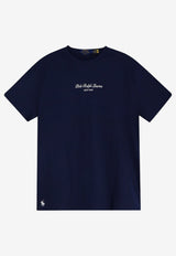 Polo Ralph Lauren Logo Embroidered T-shirt Blue 710B26090003_NEWPORTNAVY_70027206