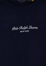 Polo Ralph Lauren Logo Embroidered T-shirt Blue 710B26090003_NEWPORTNAVY_70027206