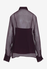 Semi-Sheer Silk Shirt