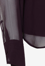 Semi-Sheer Silk Shirt