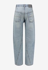 Balenciaga Twisted Seam Jeans Blue  A001OTTBP484020_BLEACHLIGHTBLEU_70281289