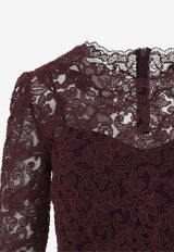 Floral Lace Mini Dress