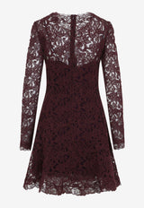 Floral Lace Mini Dress