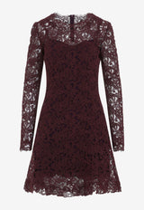 Floral Lace Mini Dress