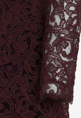 Floral Lace Mini Dress