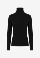 P.A.R.O.S.H Wool High-Neck Sweater Black D512552XLONG_013