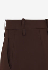 Wide-Leg Wool Pants