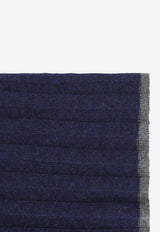 Rib Knit Cashmere Scarf