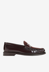 Brushed Leather Penny Loafers