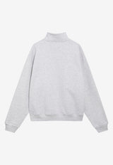 Jacquemus Gros Grain Half-Zip Sweatshirt Gray SSM00313AJ00174/T_JACQM-951
