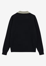 Miu Miu Wool-Blend Collared Sweater Blue MML07MOOO6061/T_MIU-F0UXL