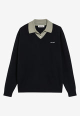 Miu Miu Wool-Blend Collared Sweater Blue MML07MOOO6061/T_MIU-F0UXL