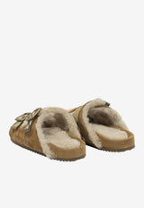 Burberry Urchin Suede Flat Sandals Beige 8127328_40f6cfd3-0f48-4bc4-a0e3-aa556b937be1