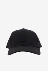 Moncler Logo Embroidered Baseball Cap Black L10913B000080U082999_Black_53817899
