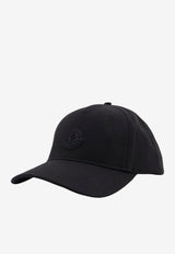 Moncler Logo Embroidered Baseball Cap Black L10913B000080U082999_Black_53817899