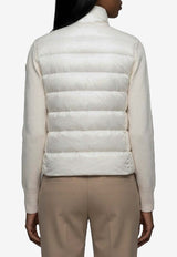 Moncler Padded Longue Saison Wool Zip Cardigan White L20939B00024-M1131-030