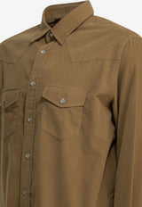 Tom Ford Western Style Shirt Brown HDS001FMC290JAM_d2a24b79-3ca9-43b7-abda-86d49ddd23d7