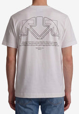 Off-White Half Arrow Crewneck T-shirt White OMAA120F26-JER01E10-100