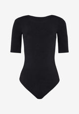 Wolford Bahamas Fitted Bodysuit Top Black 75089_7005
