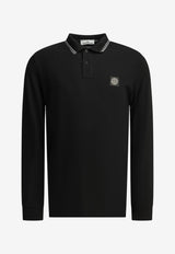 Stone Island Logo Patch Long-Sleeved Polo T-shirt Black L2S152200012S0018V0029_d3a81283-c6f6-4f84-adc0-95ad2958dec2