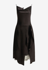 Acne Studios Asymmetric Satin Midi Dress Brown A20963ADM_613d4f1a-e913-48d9-884d-9118d5caf3ee