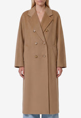 Max Mara Madame Double-Breasted Wool and Cashmere Coat Camel 2621018010600-10806-001
