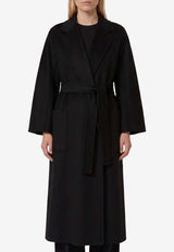 Max Mara Ludmilla Belted Cashmere Coat Black 2621016051600-10883-004