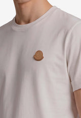 Moncler Leather Logo Patch T-shirt White L20918C00043-8390T-034