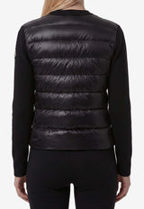 Moncler Padded Wool Zip Cardigan Black L20939B00024-M1131-999