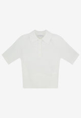 Givenchy Cropped Polo T-shirt White BW61L64ZUU105_IVORY_66335970